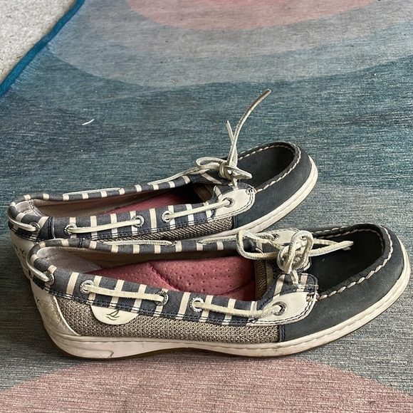 Sperry Nautical Gray Moccasin-Style Boat Shoes with Rawhide Laces - Picture 5 of 13